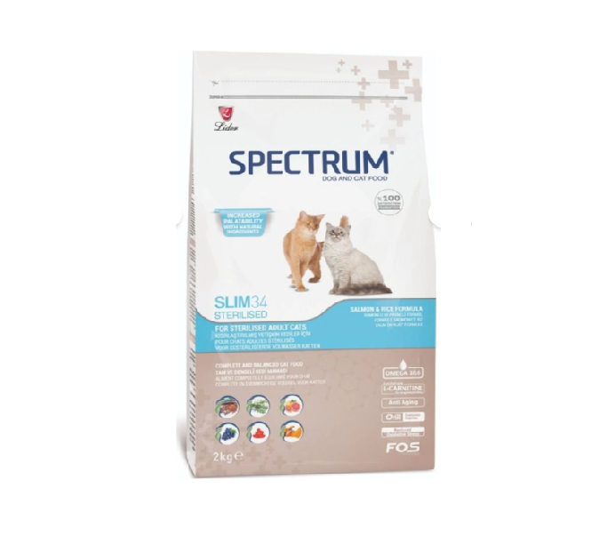 Spectrum Slim 34 Kısırlaştırılmış Kedi Maması 2 kg - Somonlu